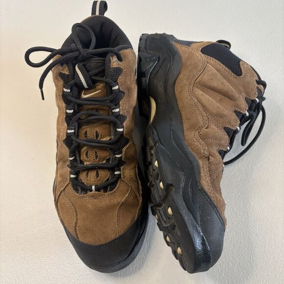 Vintage Nike ACG Suede Boots Shoes Hiking  Brown  965005-301 Men's 12 - Picture 3 of 13